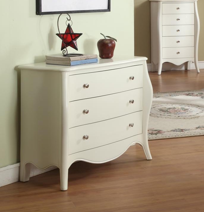 Zebra White Wood Three Drawers Server The Classy Home