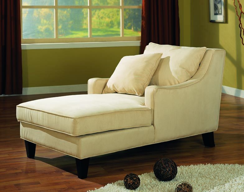 Coaster Furniture Beige Fabric Chaise | The Classy Home