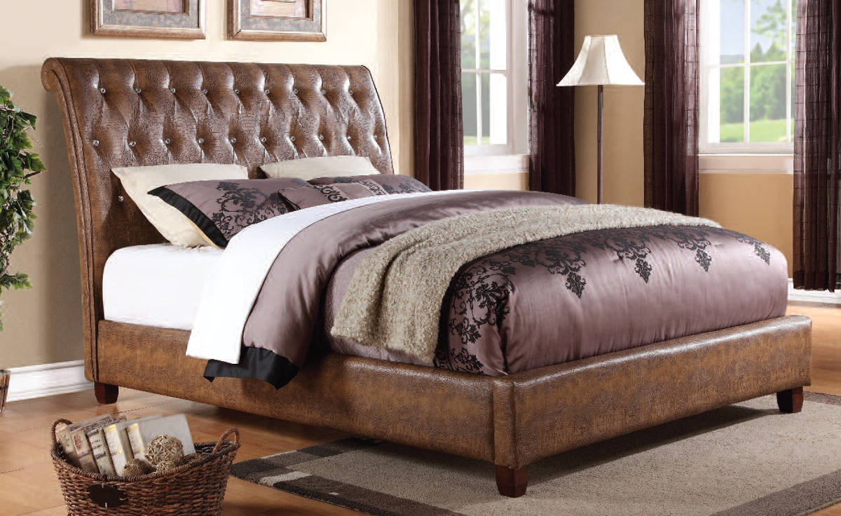 Acme Furniture Pitney Brown King Bed | The Classy Home