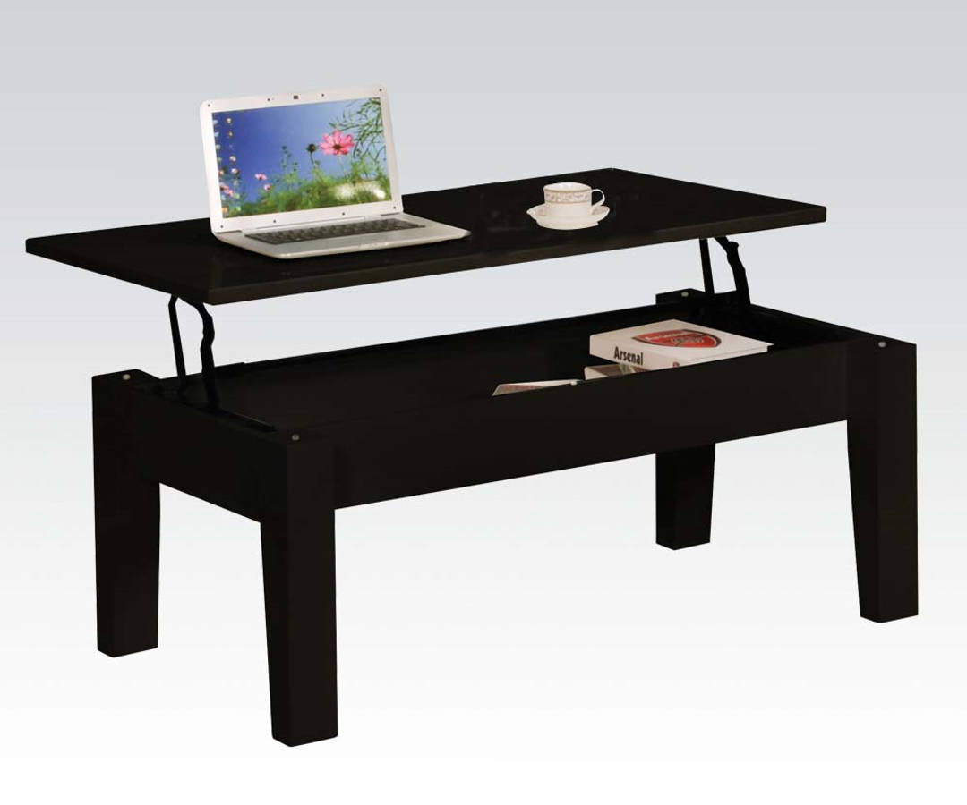 Acme Furniture Gideon Black Lift Top Coffee Table