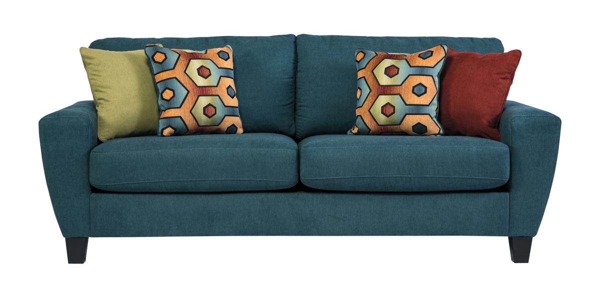 Ashley Furniture Sagen Teal Sofa The Classy Home