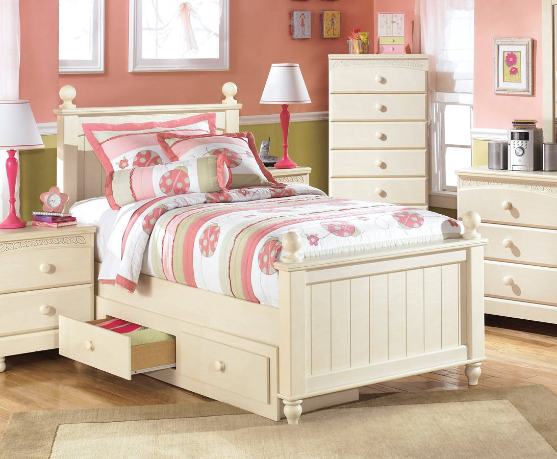 Ashley Furniture Cottage Retreat Twin Drawer Storage Bed The