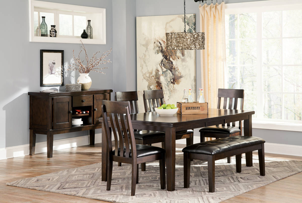 Ashley Furniture Haddigan 6pc Dining Room Set | The Classy Home