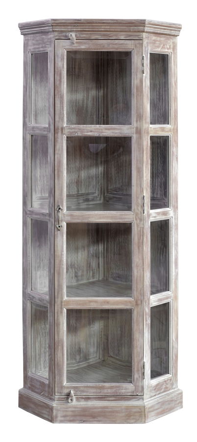 Crestview Collection Bengal Manor Glass Doors Curio Cabinet The