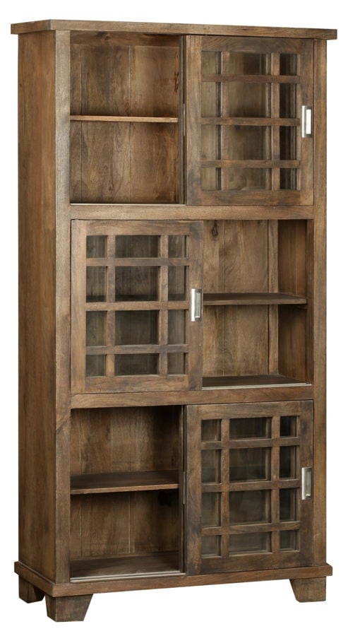 Crestview Collection Bengal Manor Coffee 3 Tier Bookshelf The