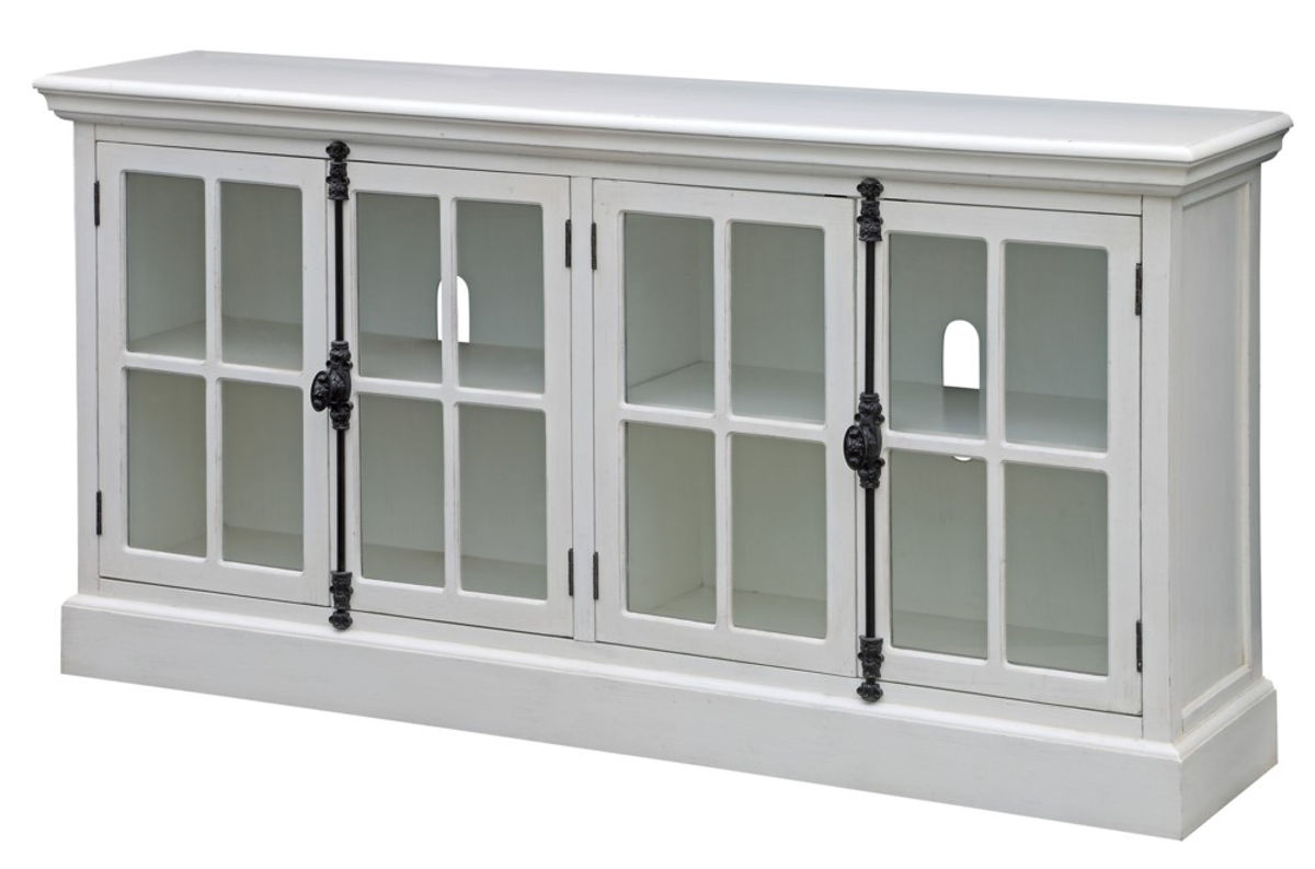 Crestview Collection Coventry White 4 Doors Media Console The