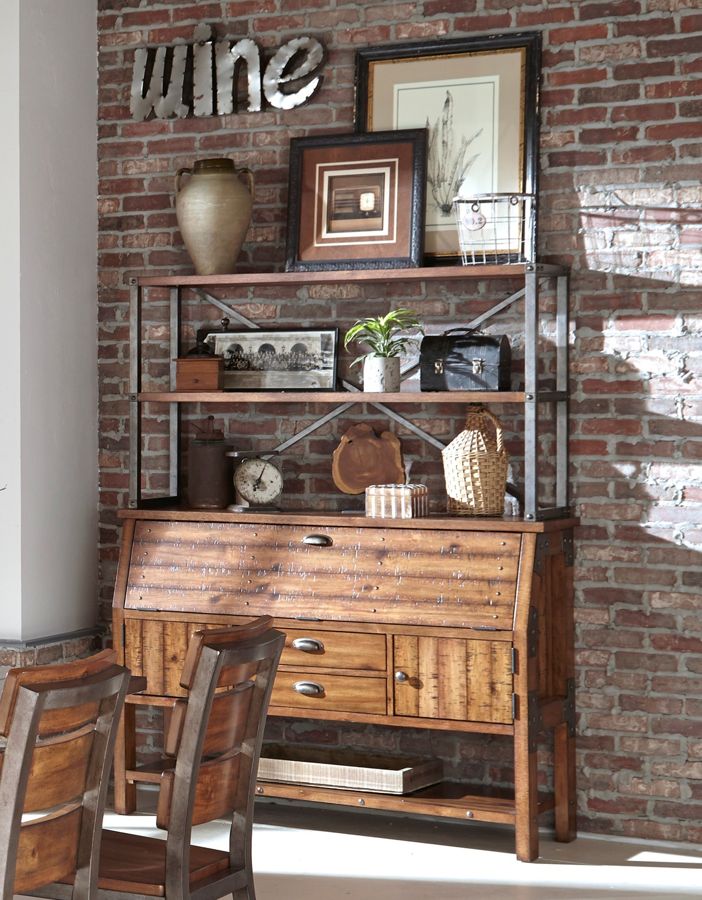 Home Elegance Holverson Rustic Brown Bakers Rack The Classy Home