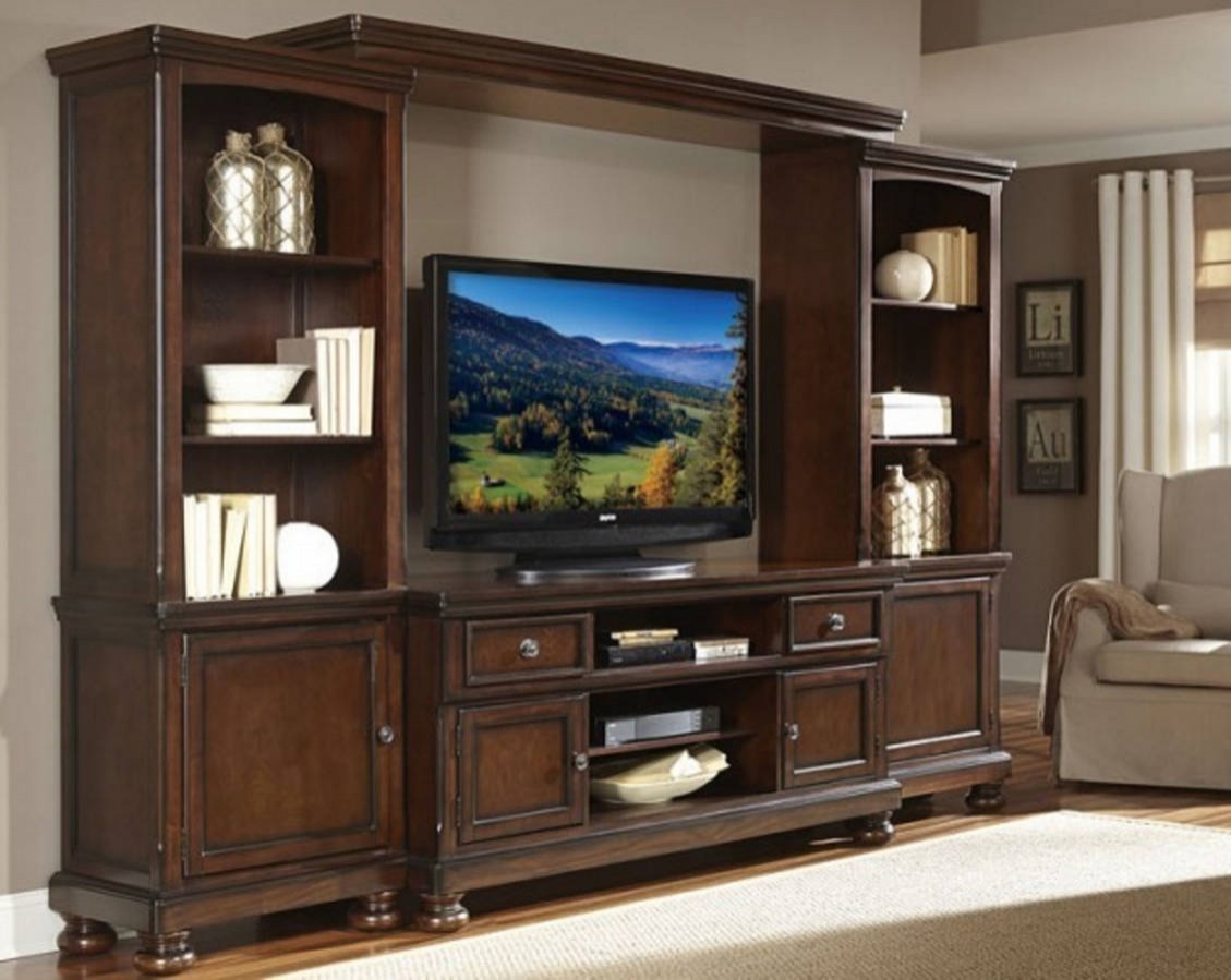 Home Elegance Cumberland Entertainment Center with 62 Inch TV Stand ...