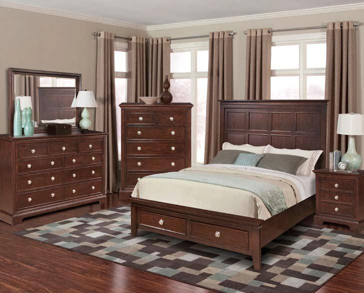 Avignon Casual Chocolate Brown Drawer Chest | The Classy Home