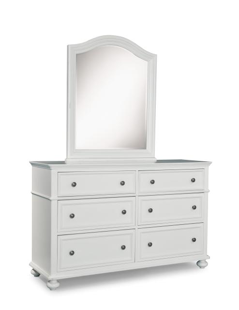 Legacy Kids Madison Natural White Dresser And Mirror The Classy Home