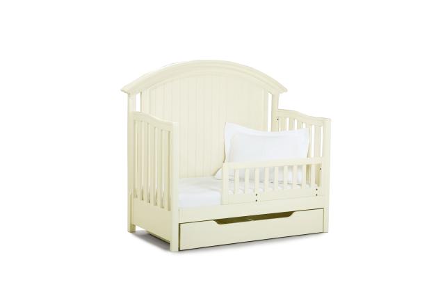 Summer Breeze Cottage Off White Convertible Crib W Toddler