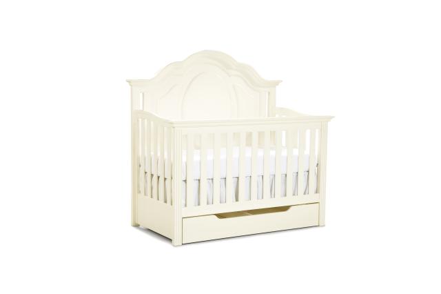 Enchantment Romantic Victorian White Convertible Crib W Toddler