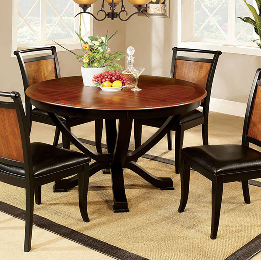 Homeroots Acacia Black Wood Dining Table | The Classy Home