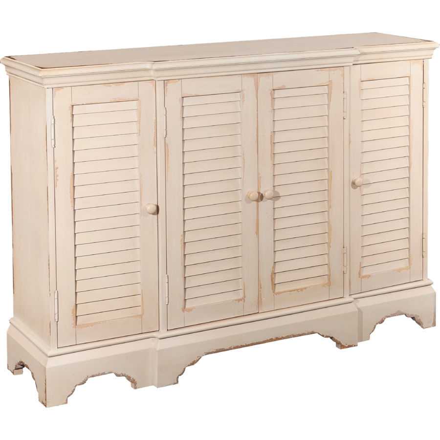 Powell Furniture Savannah White Shutter Console The Classy Home