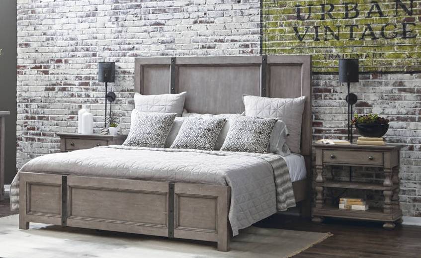 Samuel Lawrence Prospect Hill Weathered Grey 2pc Bedroom Set